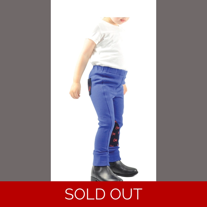 product Image for Hy Equestrian Tractors Rock Tots Jodhpurs - Navy/Red Tractor